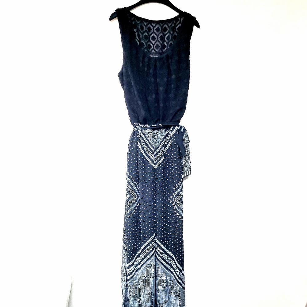 AB Studio Long Black Dress